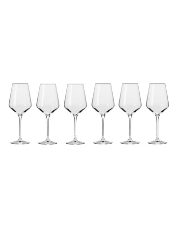 Avant Garde Wine Glass 450ml Set of 6 Gift Boxed Set in Clear