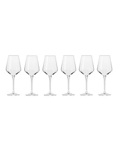 Avant Garde Wine Glass 450ml Set of 6 Gift Boxed Set in Clear
