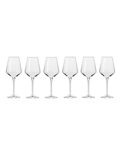Avant Garde Wine Glass 450ml Set of 6 Gift Boxed Set in Clear