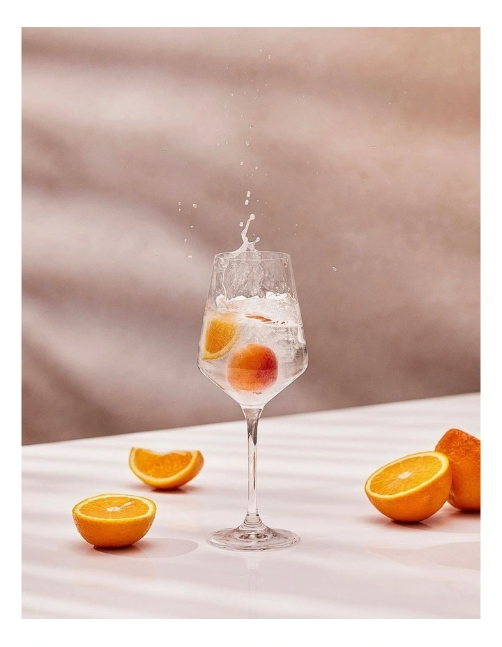 Avant Garde Wine Glass 450ml Set of 6 Gift Boxed Set in Clear image 7