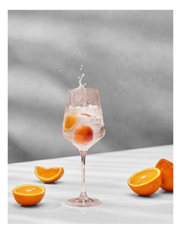 Avant Garde Wine Glass 450ml Set of 6 Gift Boxed Set in Clear image 7