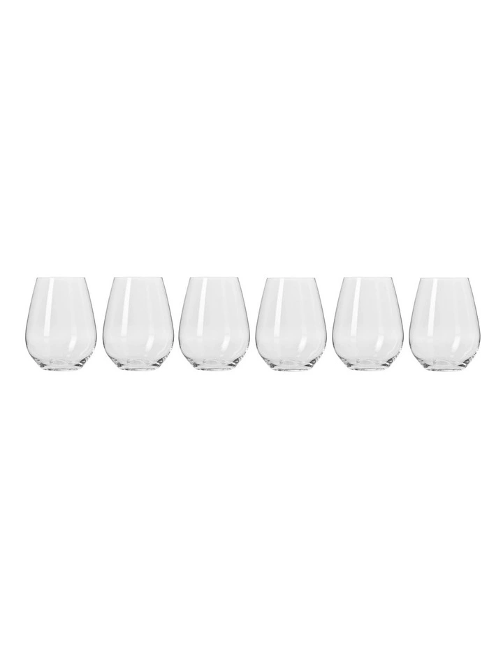 Harmony Stemless Wine Glass 440ml Set of 6 Gift Boxed image 1