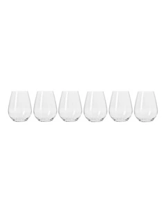 Harmony Stemless Wine Glass 440ml Set of 6 Gift Boxed