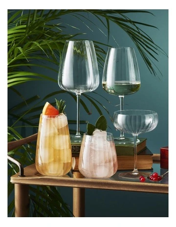 Optica Chardonnay 550ml 4 Pack in Clear