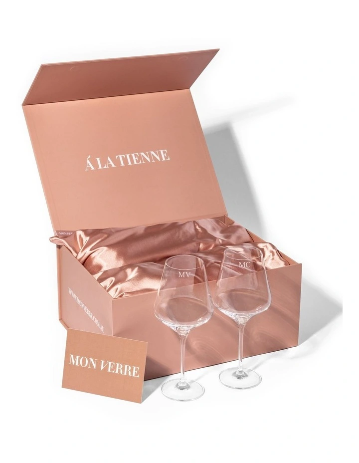 Sienna Wine Glass Set Of 2 With Gift Box image 2