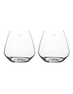 Nero Stemless Wine Glass Set Of 2