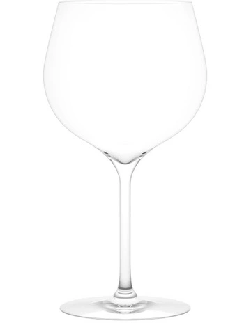 Vintage White B Wine Glass Set of 2