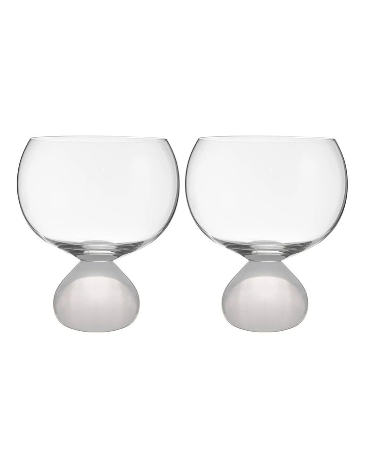 Zephyr Gin Glass 2 Pack in White image 1