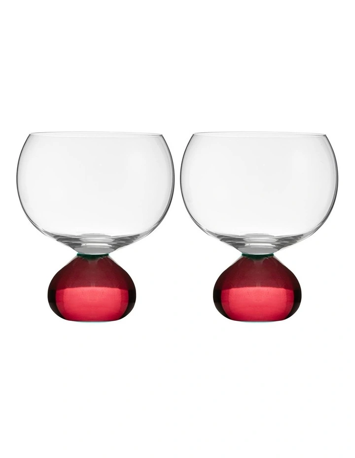 Zephyr Gin Glass 2 Pack in Red image 1