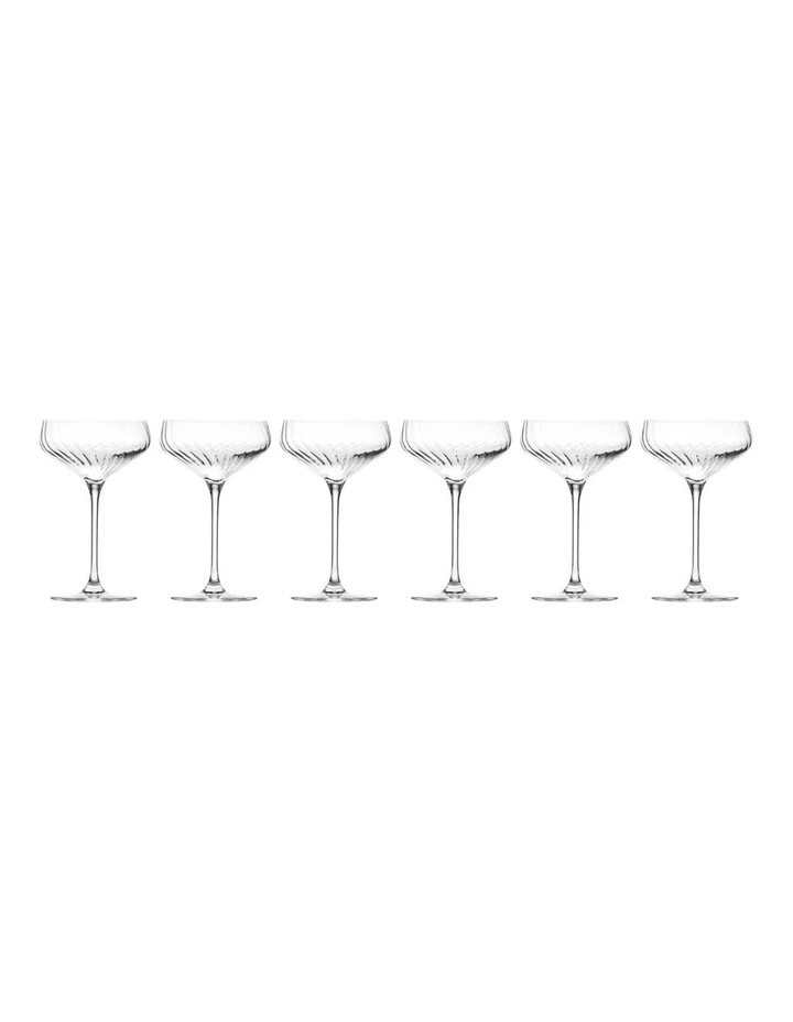 Avant Garde Lumi Cocktail Glass Set of 6 in Clear image 1