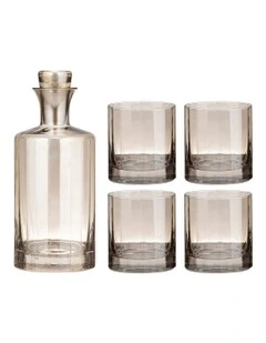 Ava Whisky Set 5 Piece in Brown
