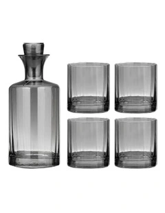 Ava Whisky Set 5 Piece in Charcoal
