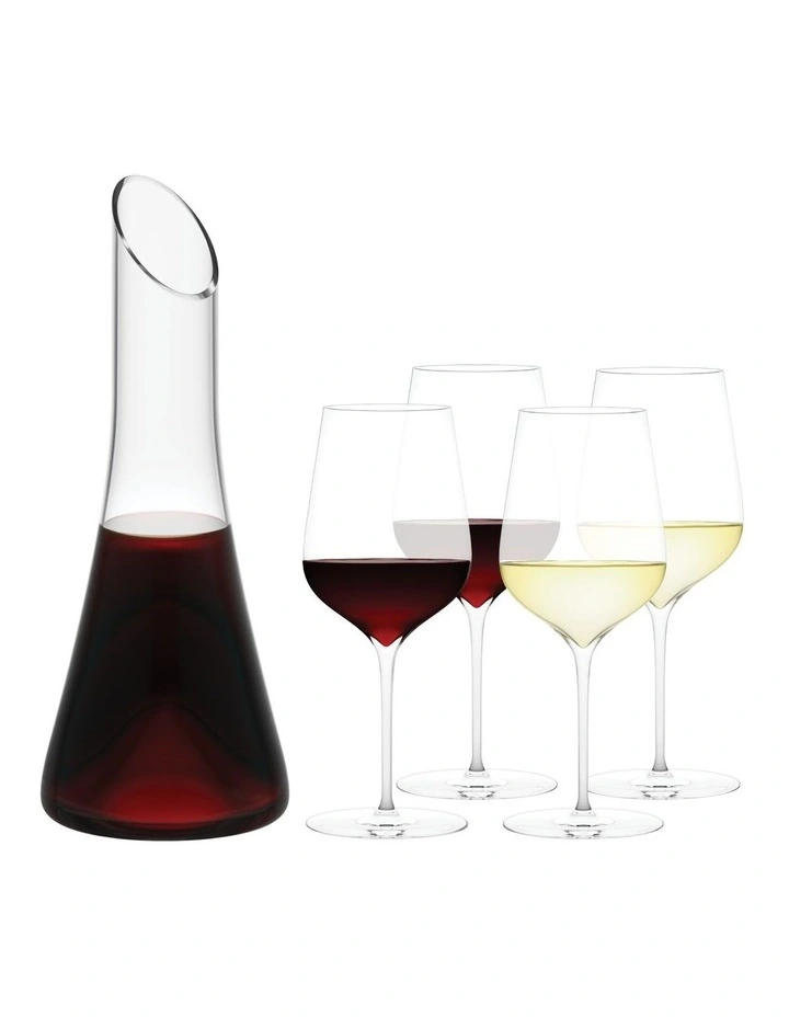 Flinders Decanter and Three Gift Set 4 x No 1 in Clear image 1