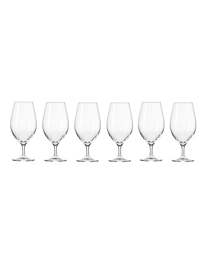 Harmony Beer Glass 400ml Set of 6 Gift Boxed image 1