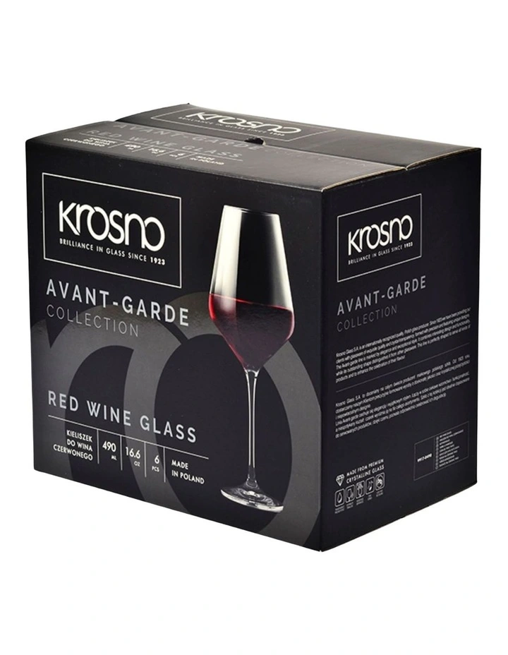 Avant Garde Wine Glass 6 Piece 550ml Gift Boxed image 3