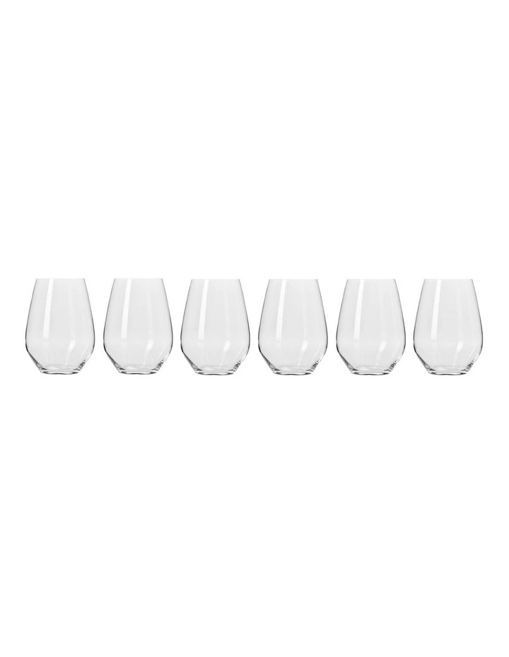 Harmony Stemless Wine Glasses Set of 6 600ml Gift Boxed image 1