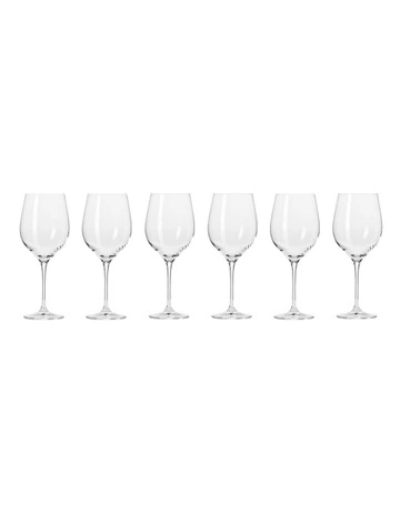 Harmony Wine Glass 530ml Set of 6 Gift Boxed Set in Clear
