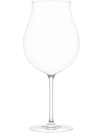 Vintage Red B Wine Glass Set of 2