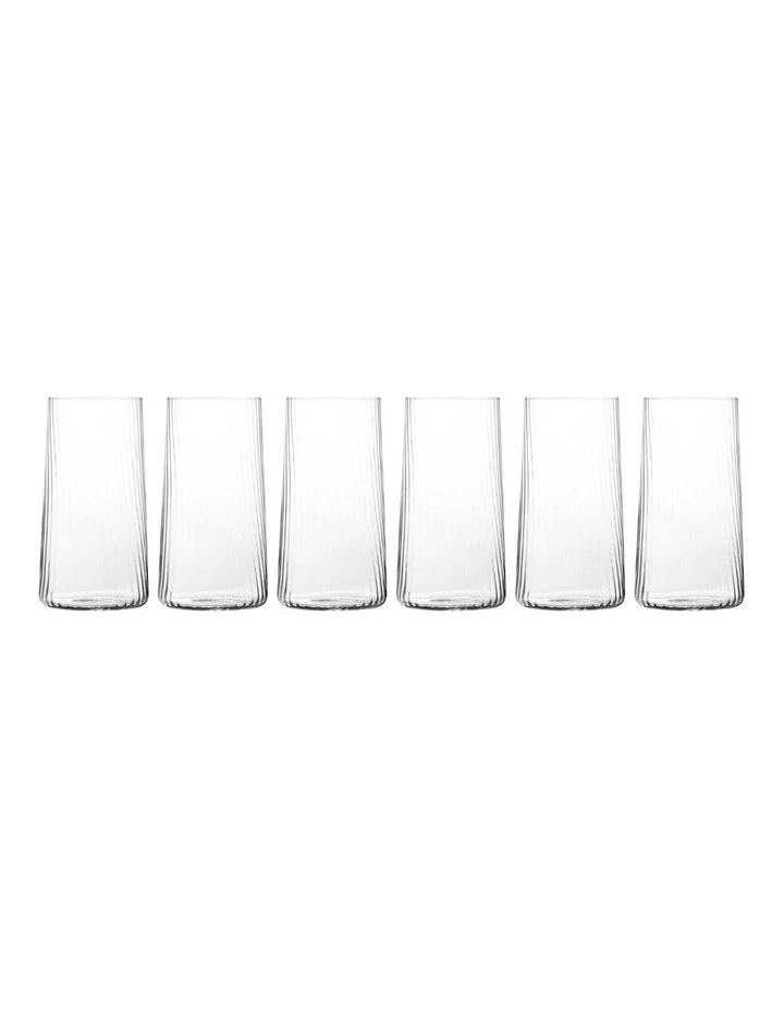 Avant Garde Lumi Highball Set of 6 in Clear image 1