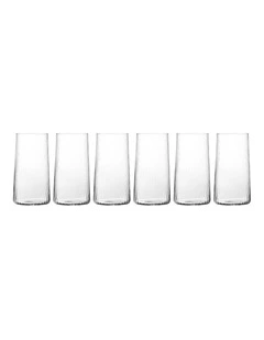 Avant Garde Lumi Highball Set of 6 in Clear