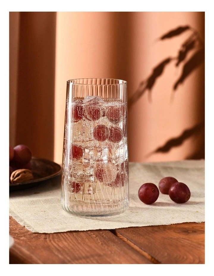Avant Garde Lumi Highball Set of 6 in Clear image 4