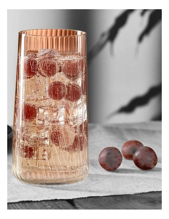 Avant Garde Lumi Highball Set of 6 in Clear image 4