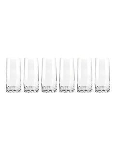 Fjord Highball Set of 6 in Clear
