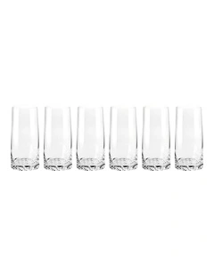 Fjord Highball Set of 6 in Clear