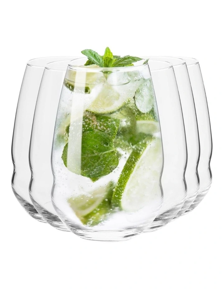 Inel Highball Glass Set of 6 in Clear image 3
