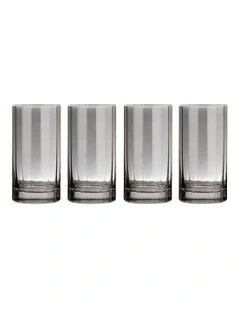 Ava Highball Tumbler 4 Pack in Grey