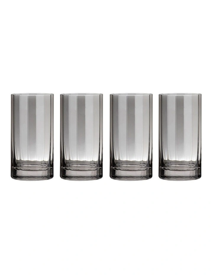 Ava Highball Tumbler 4 Pack in Grey image 1