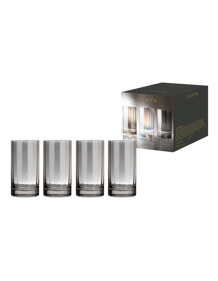 Ava Highball Tumbler 4 Pack in Grey image 2