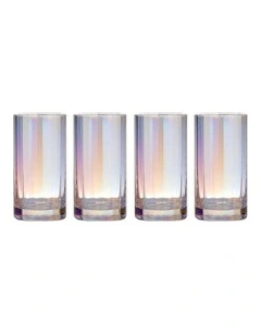Ava Highball Tumbler 4 Pack in Multi