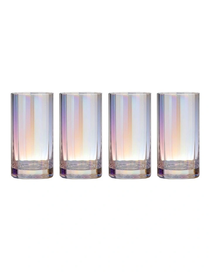 Ava Highball Tumbler 4 Pack in Multi image 1