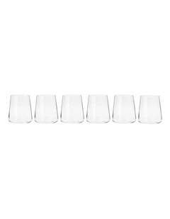Avant Garde Tumbler Set 430ml 6 Piece Gift Boxed in Clear