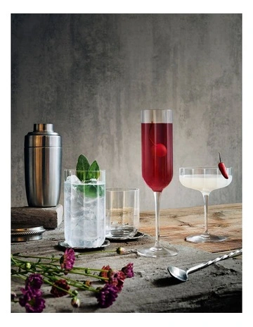 Jazz Highball Glass Set Set of 4 45ml in Clear