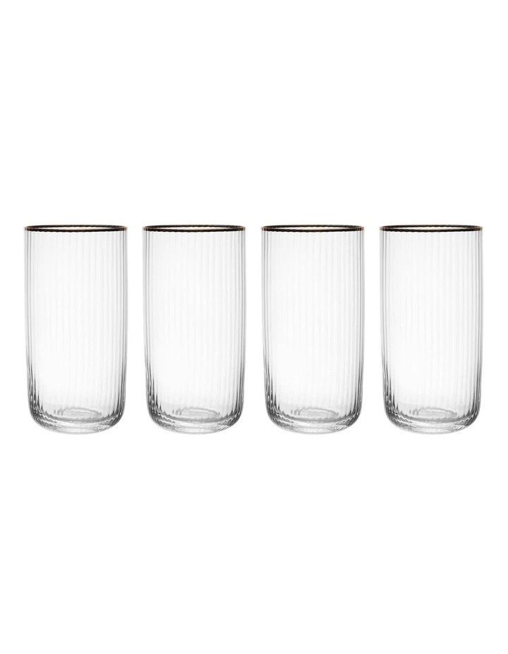 Mikasa Sorrento Hiball Glasses Set 4 Piece In Clear | MYER