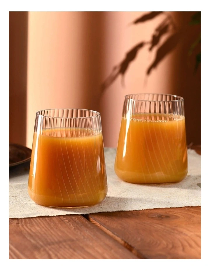 Avant Garde Lumi Tumbler Set of 6 430ml Gift Boxed in Clear image 2