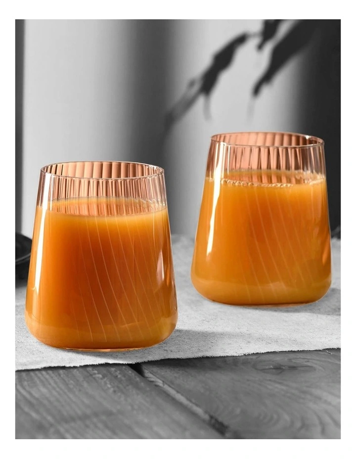 Avant Garde Lumi Tumbler Set of 6 430ml Gift Boxed in Clear image 4