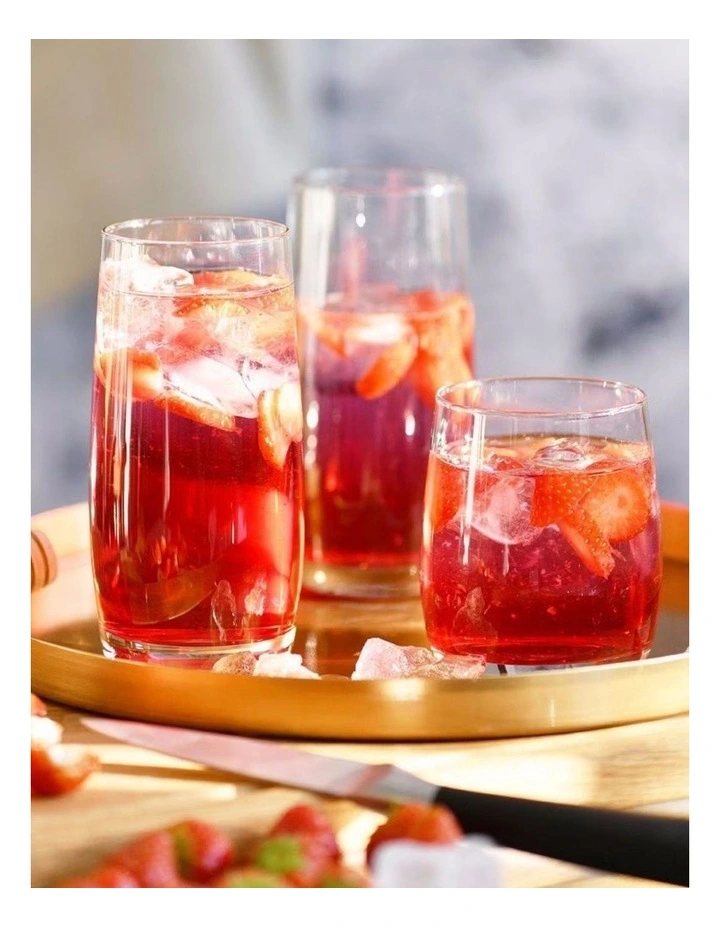 Blended Double Old Fashion Glass Set of 6 in Clear image 4