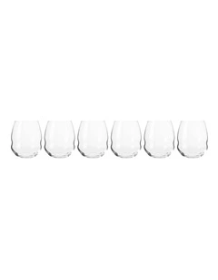 Inel Double Old Fashion Glass Set of 6 in Clear