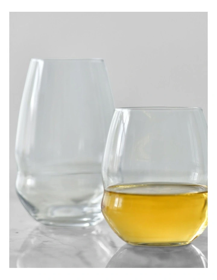 Inel Double Old Fashion Glass Set of 6 in Clear image 5
