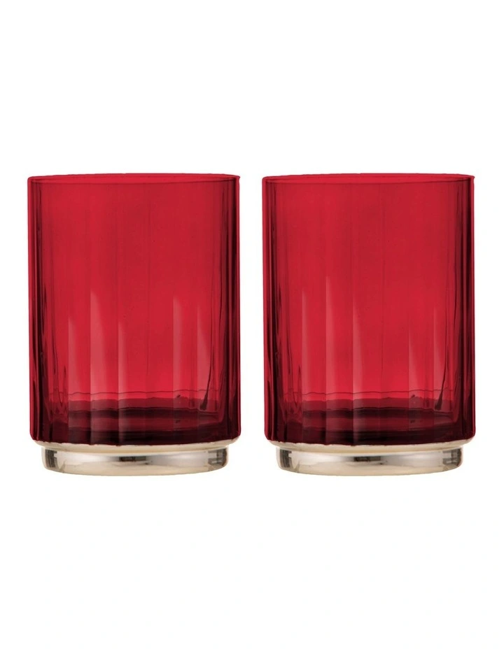 Valentina Lowball Tumbler 2 Pack in Berry image 1
