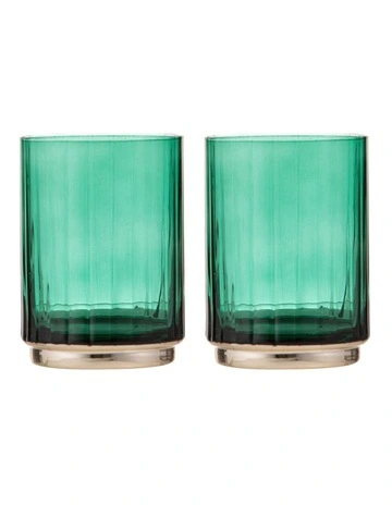 Valentina Lowball Tumbler 2 Pack in Forest