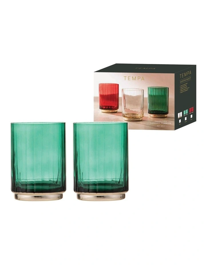 Valentina Lowball Tumbler 2 Pack in Forest image 2