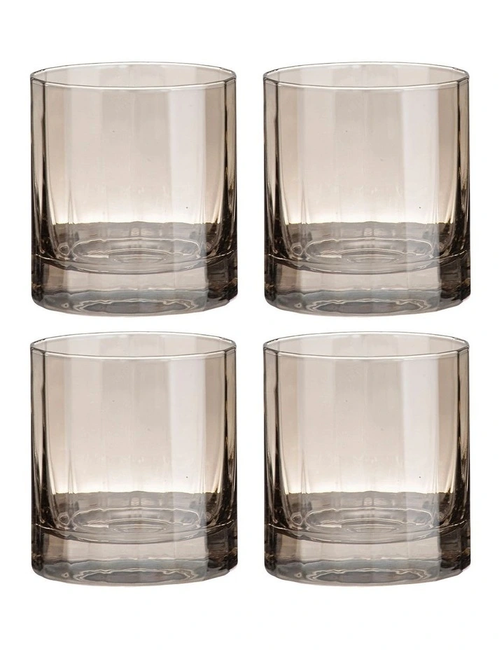 Ava Whisky Glass 4 Pack in Brown image 1