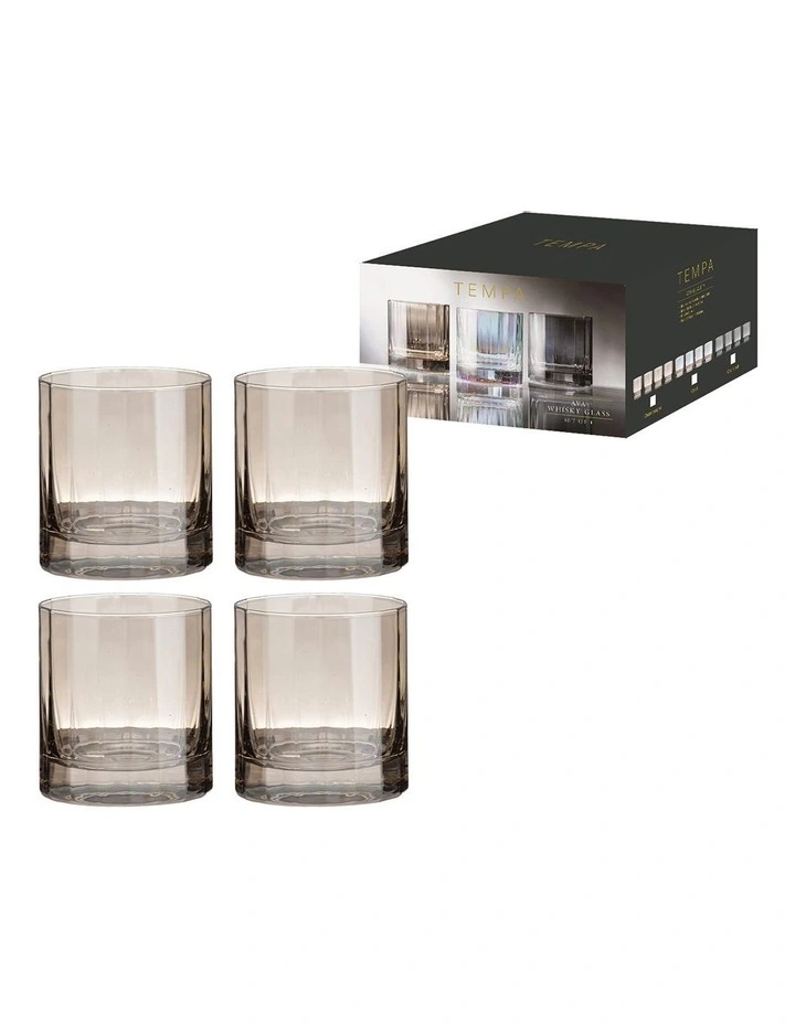 Ava Whisky Glass 4 Pack in Brown image 2