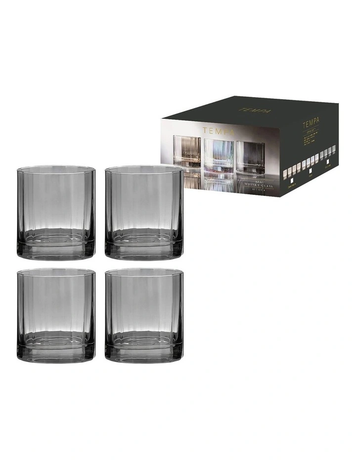 Ava Whisky Glass 4 Pack in Charcoal image 2