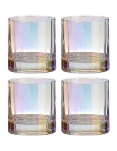 Ava Whisky Glass 4 Pack in Multi