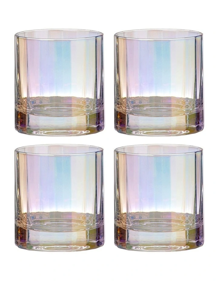 Ava Whisky Glass 4 Pack in Multi image 1